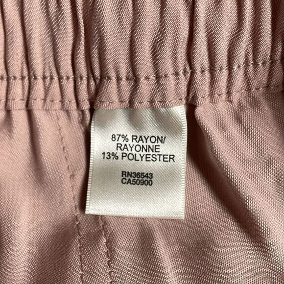 Van Heusen Ladies Stretch Extensible Drawstring Pants, Size 10, Dusty Rose Pink - Picture 7 of 7